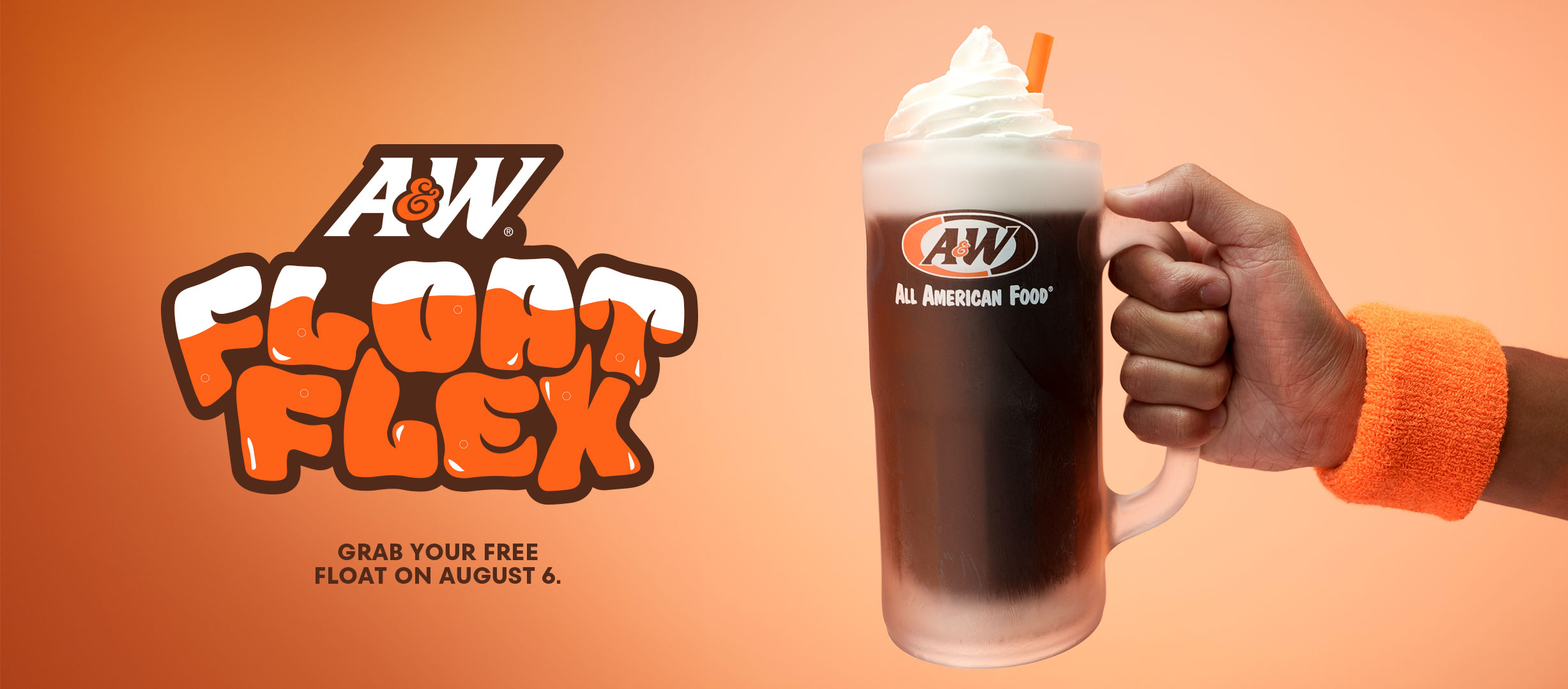 A&W Float Flex - grab your free float on August 6.