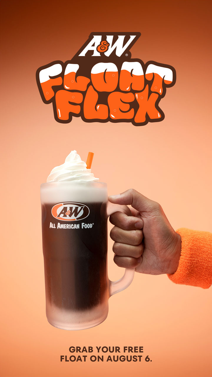 A&W Float Flex - grab your free float on August 6.