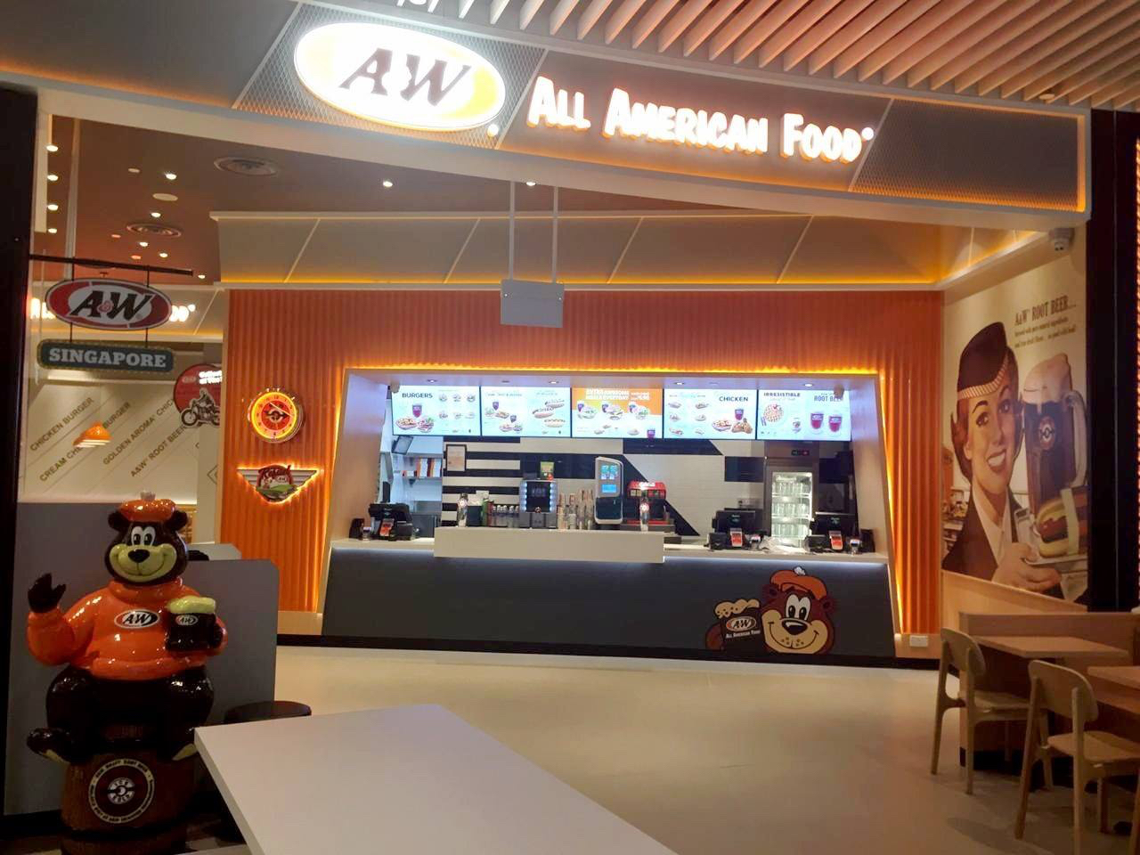 Photo of A&W Restaurant exterior in Singapore
