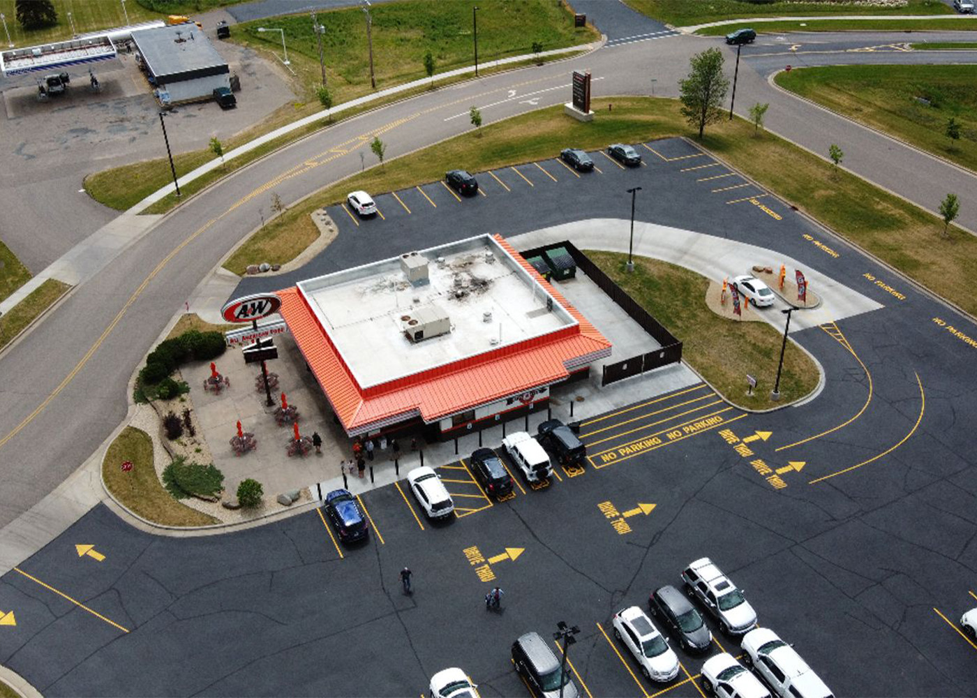 Exterior photo of A&W Restaurant in Baldwin, WI
