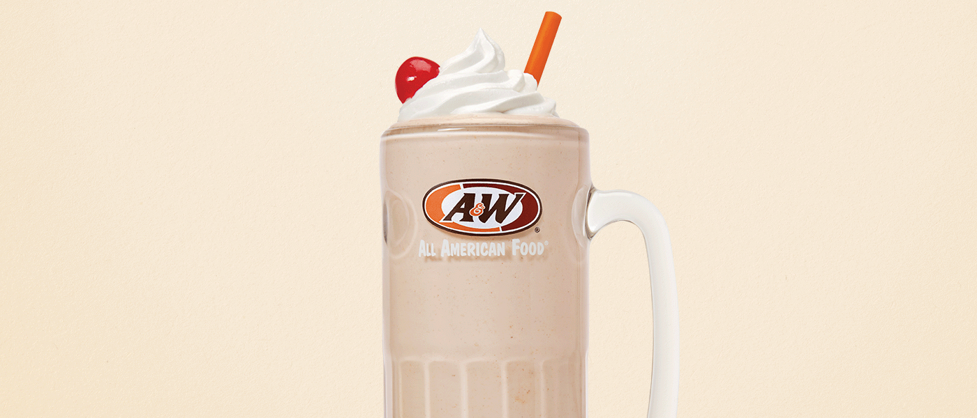 Apple Pie Shake on a cream background.